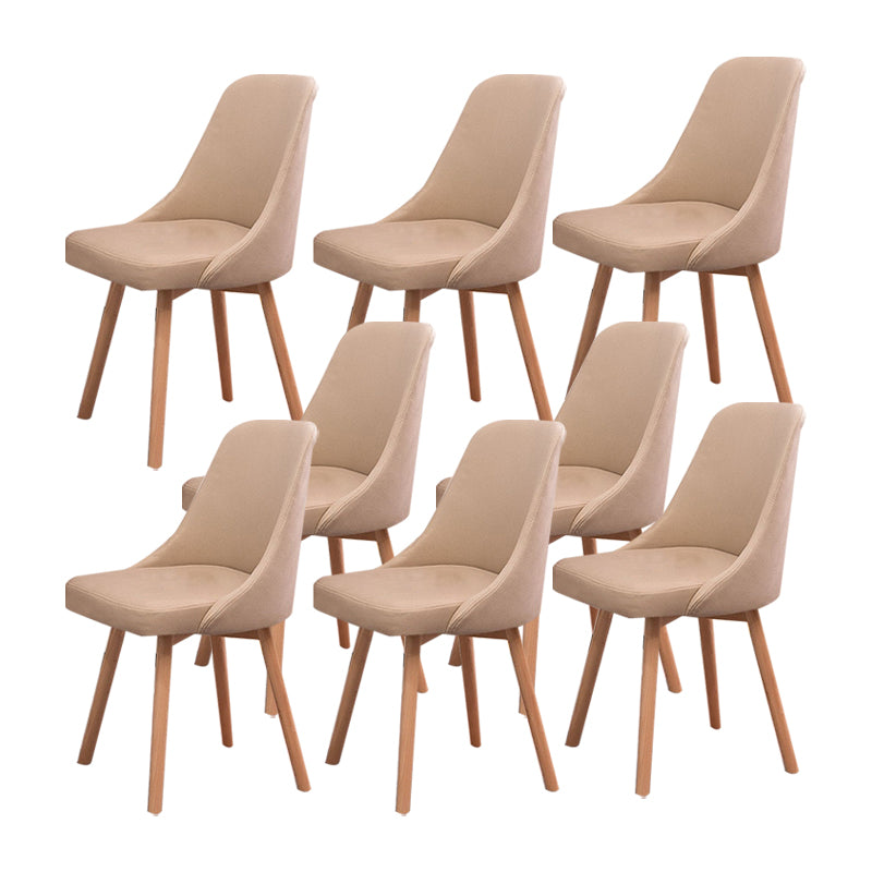 Solid Wood Dining Chair Industrial Style Swivel Side Chair for Dining Room