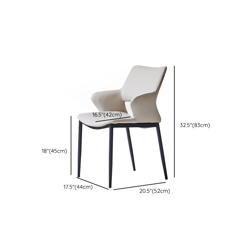 Dining Room Faux Leather Chair Industrial Home Parsons Dining Chair