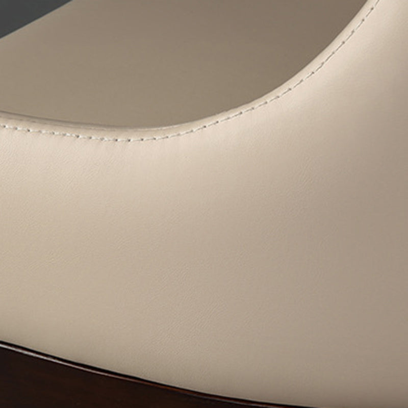 Contemporary Upholstered Arm Chair Solid Wood Home Dining Chair