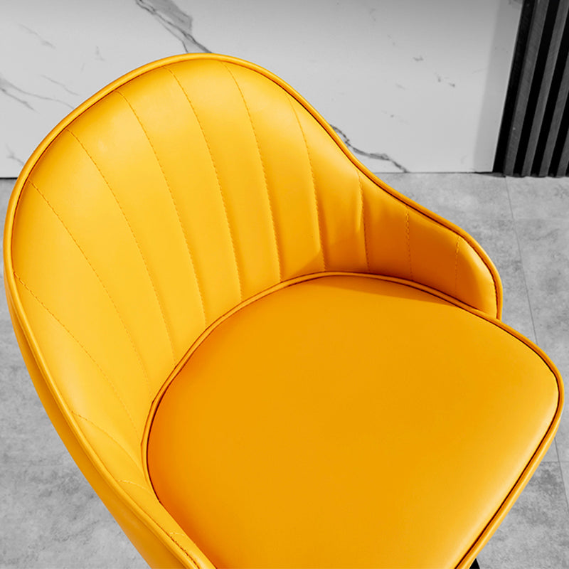 Industrial Liftable Bar Stool PU Leather Counter Bar Stool with Metal Legs for Home