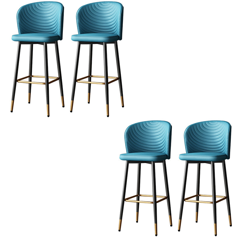 Modern Style Rotatable Barstool Pu Leather Counter Bar Stool with Metal Legs
