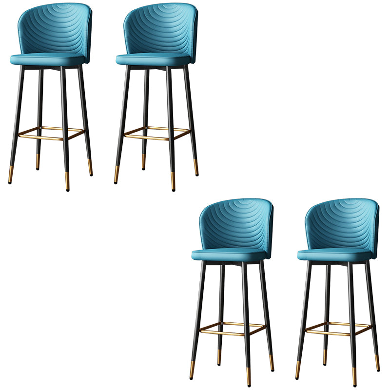 Modern Style Rotatable Barstool Pu Leather Counter Bar Stool with Metal Legs