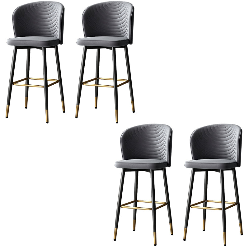 Modern Style Rotatable Barstool Pu Leather Counter Bar Stool with Metal Legs