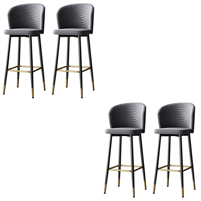 Modern Style Rotatable Barstool Pu Leather Counter Bar Stool with Metal Legs