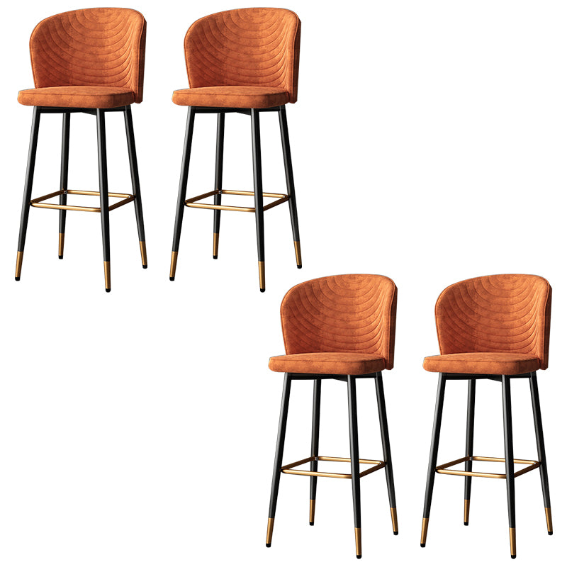 Modern Style Rotatable Barstool Pu Leather Counter Bar Stool with Metal Legs