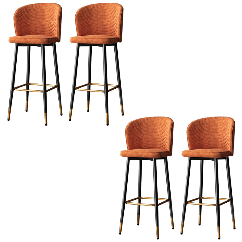 Modern Style Rotatable Barstool Pu Leather Counter Bar Stool with Metal Legs