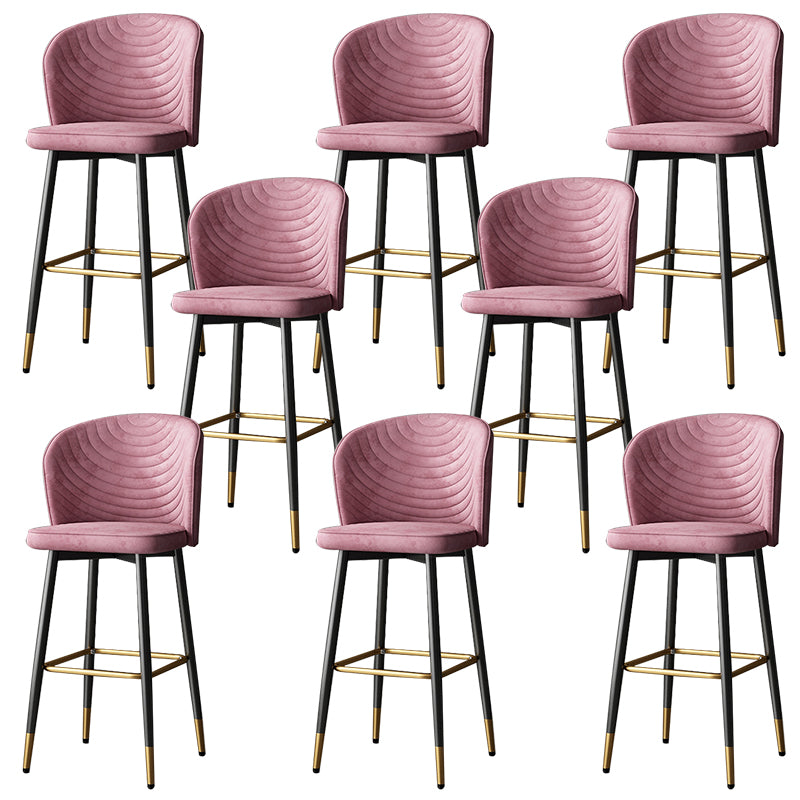 Modern Style Rotatable Barstool Pu Leather Counter Bar Stool with Metal Legs