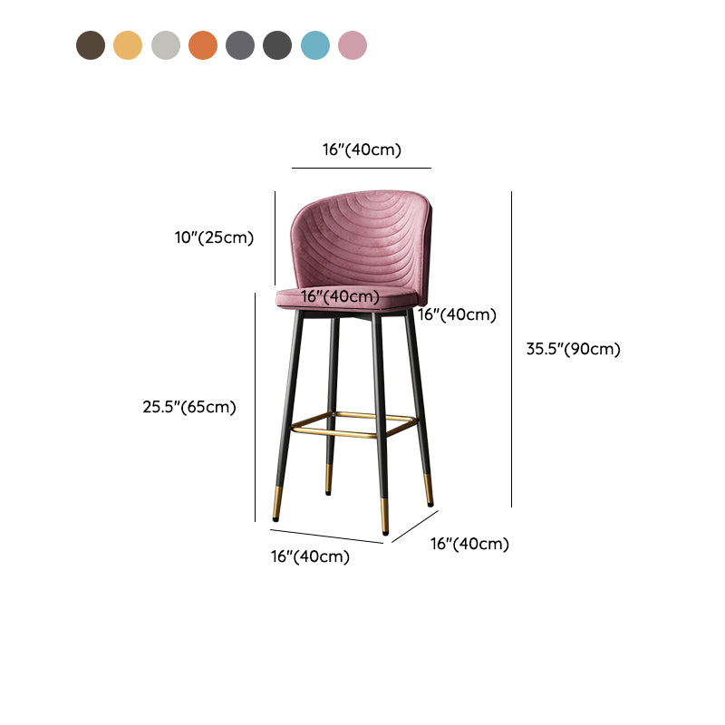 Modern Style Rotatable Barstool Pu Leather Counter Bar Stool with Metal Legs