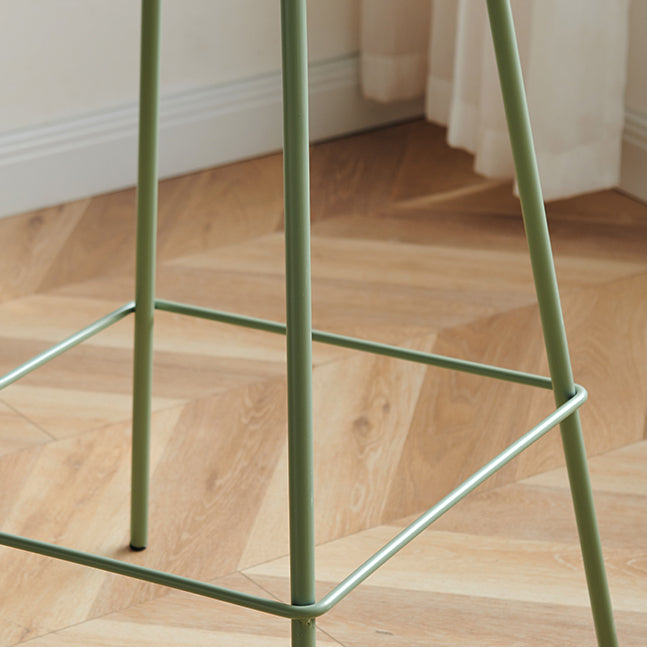 Scandinavian Plastic Counter Stool Armless Bar Stool for Living Room