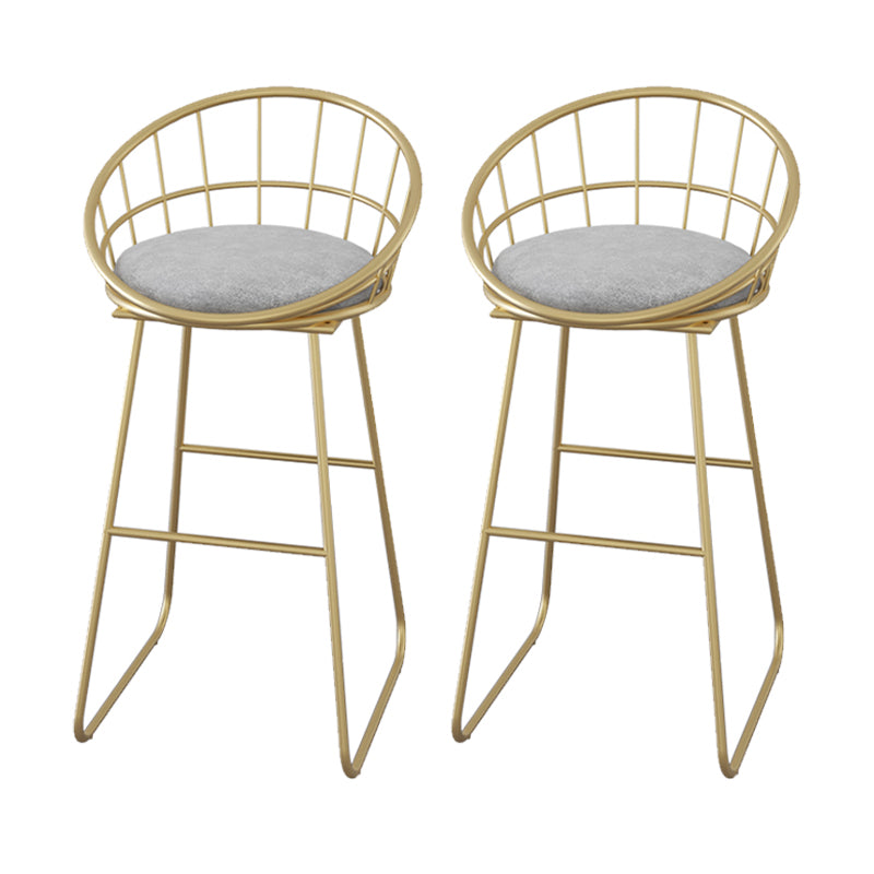 Low Back Counter Bar Stool Industrial Metal Counter Height Stools