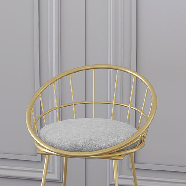 Low Back Counter Bar Stool Industrial Metal Counter Height Stools