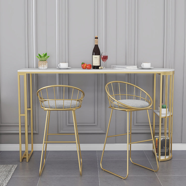 Low Back Counter Bar Stool Industrial Metal Counter Height Stools