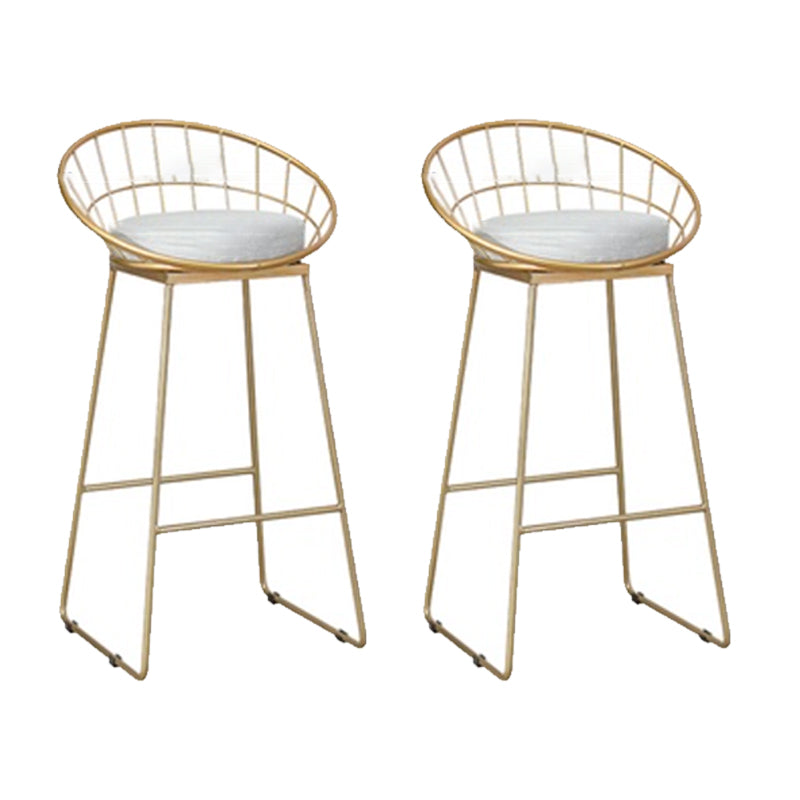 Glam Counter Bar Stool Low Back Counter Height Stools for Bristol