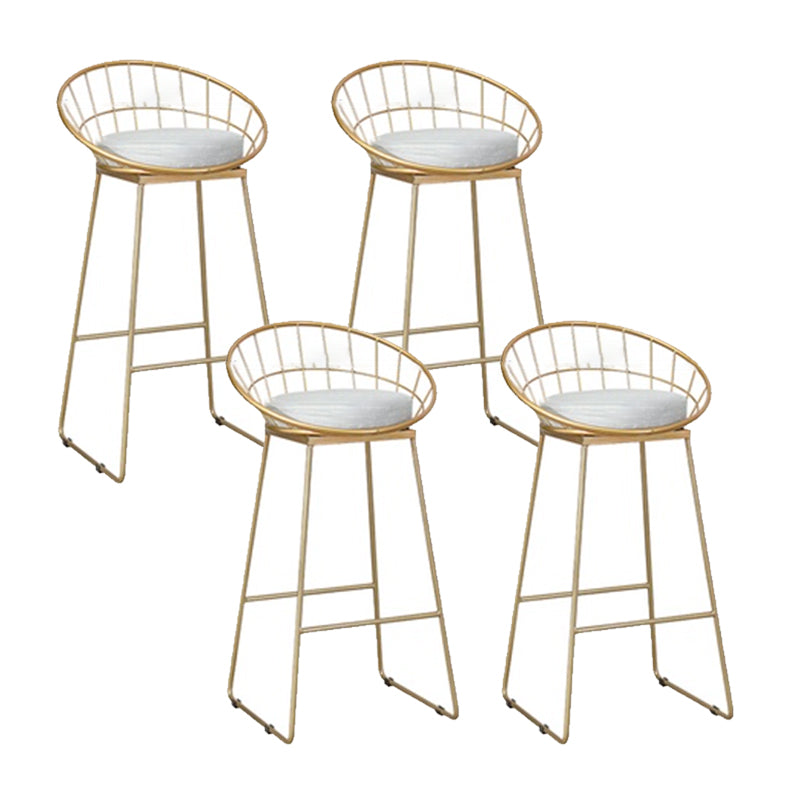 Glam Counter Bar Stool Low Back Counter Height Stools for Bristol