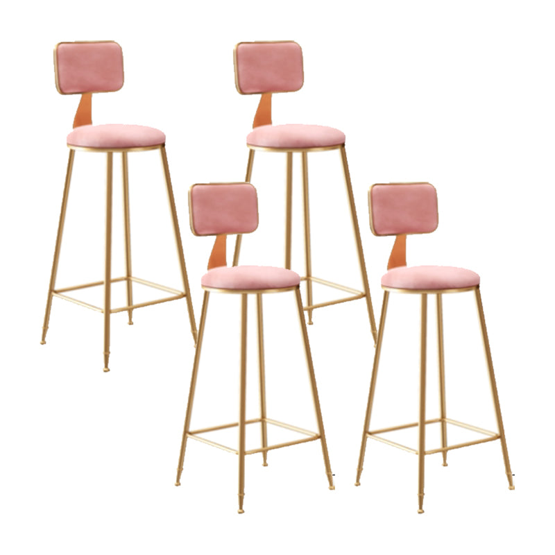 Glam Counter Bar Stool Low Back Counter Height Stools for Bristol
