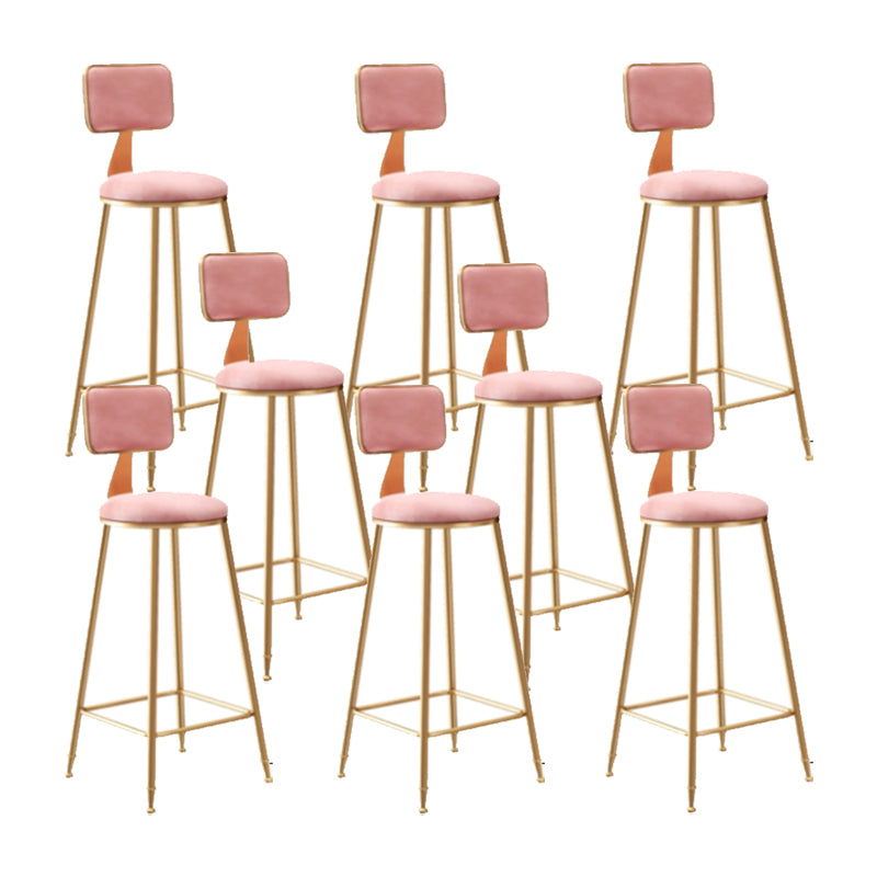 Glam Counter Bar Stool Low Back Counter Height Stools for Bristol