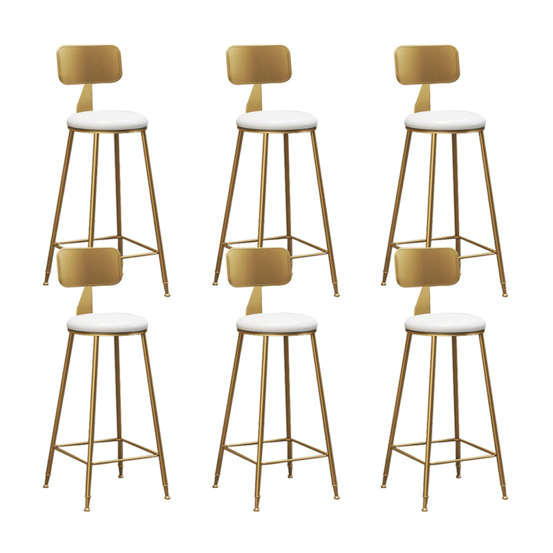 Glam Counter Bar Stool Low Back Counter Height Stools for Bristol