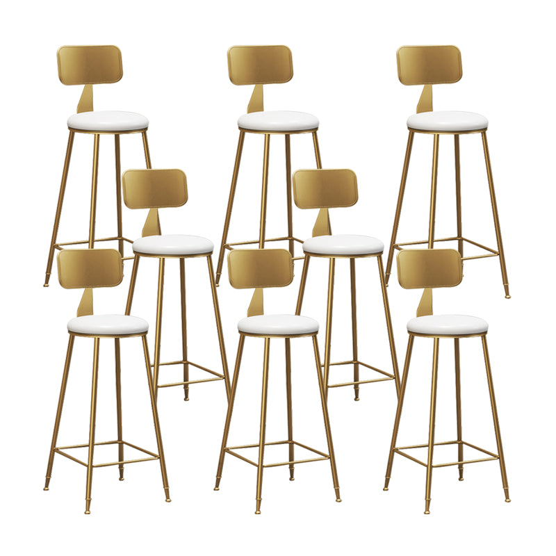 Glam Counter Bar Stool Low Back Counter Height Stools for Bristol