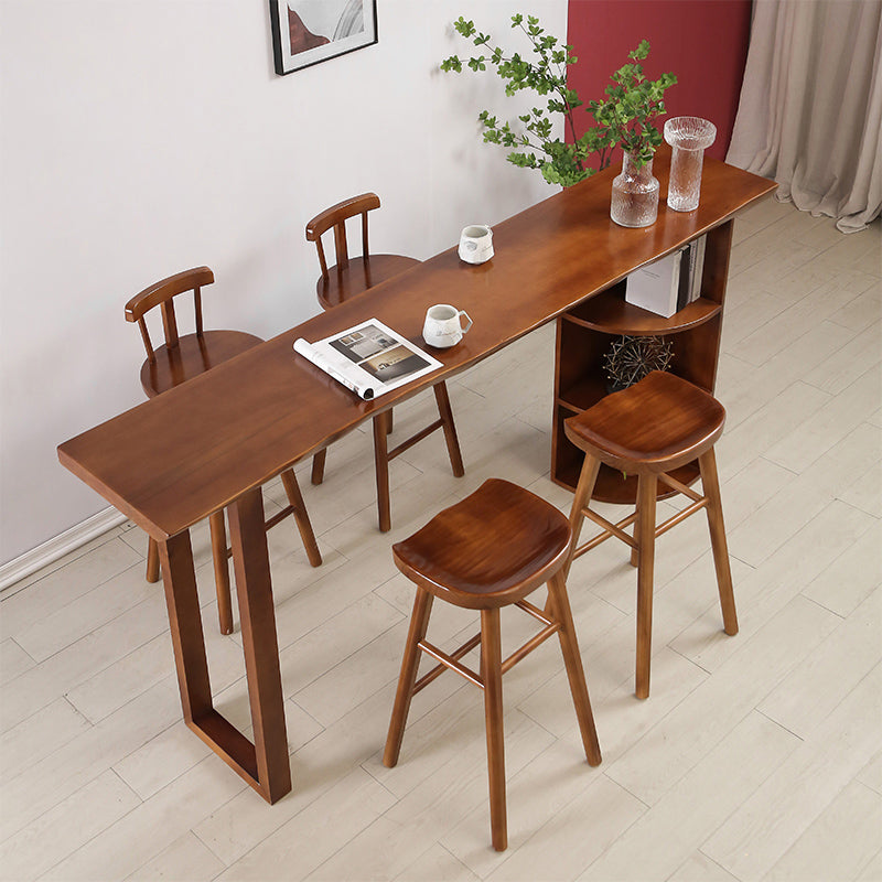 Solid Wood Counter Height Stools Modern Armless Counter Stools