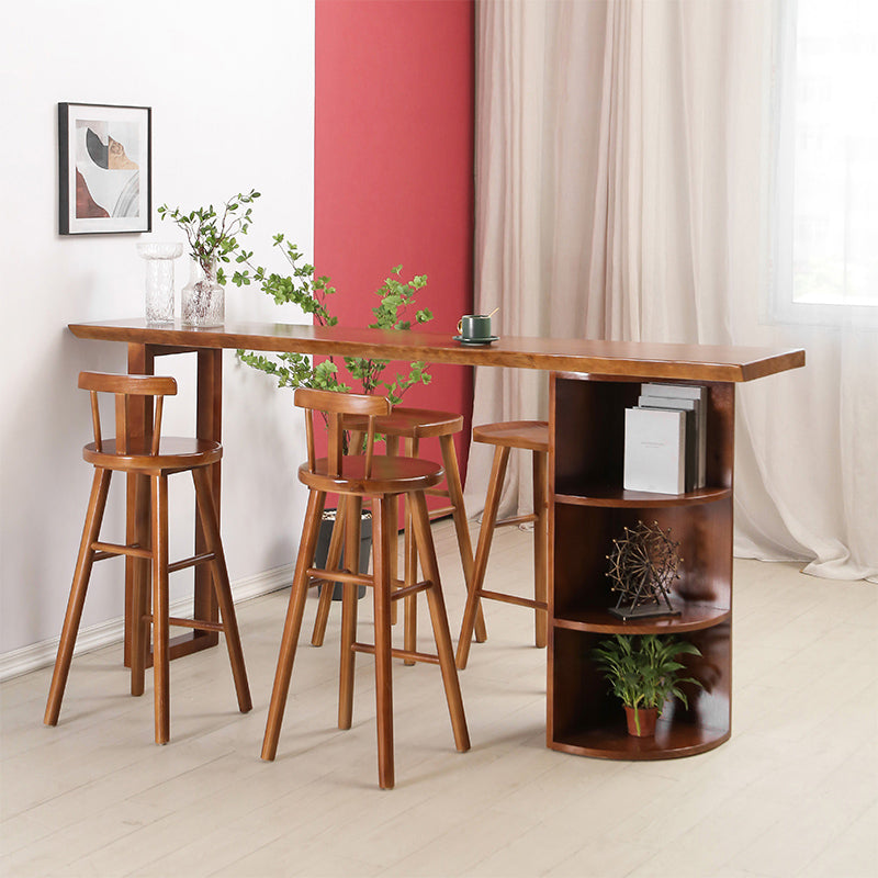 Solid Wood Counter Height Stools Modern Armless Counter Stools