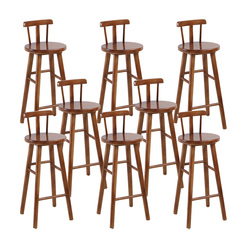 Solid Wood Counter Height Stools Modern Armless Counter Stools