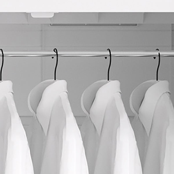 Hinged Wardrobe Cabinet with Legs Plastic Wardrobe Closet for Home