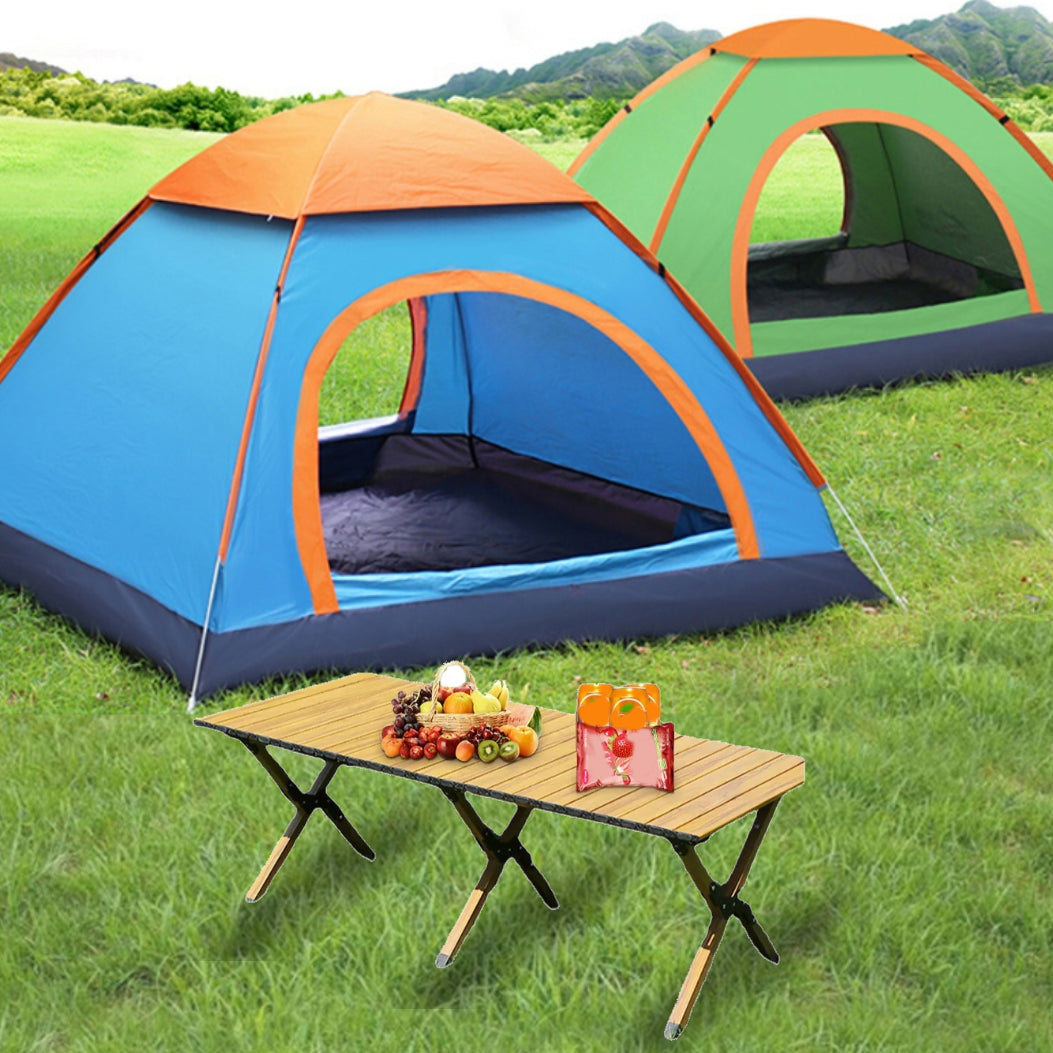 Modern Brown Picnic Table Set 1/3/5 Pcs Fold and Store Picnic Set