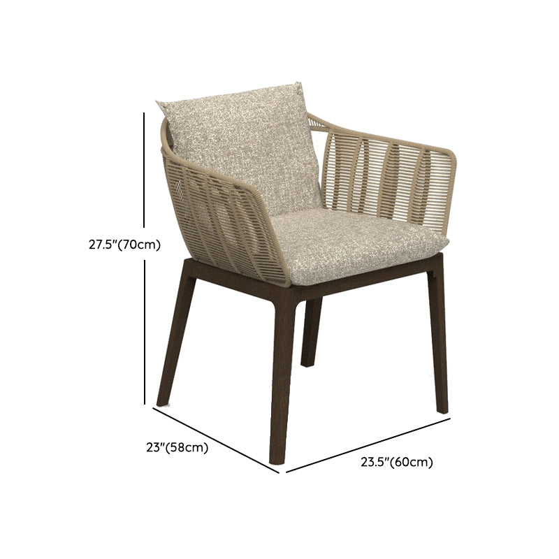 Boho Style Dining Set Stone Rectangular 1/7 Pieces Dining Set