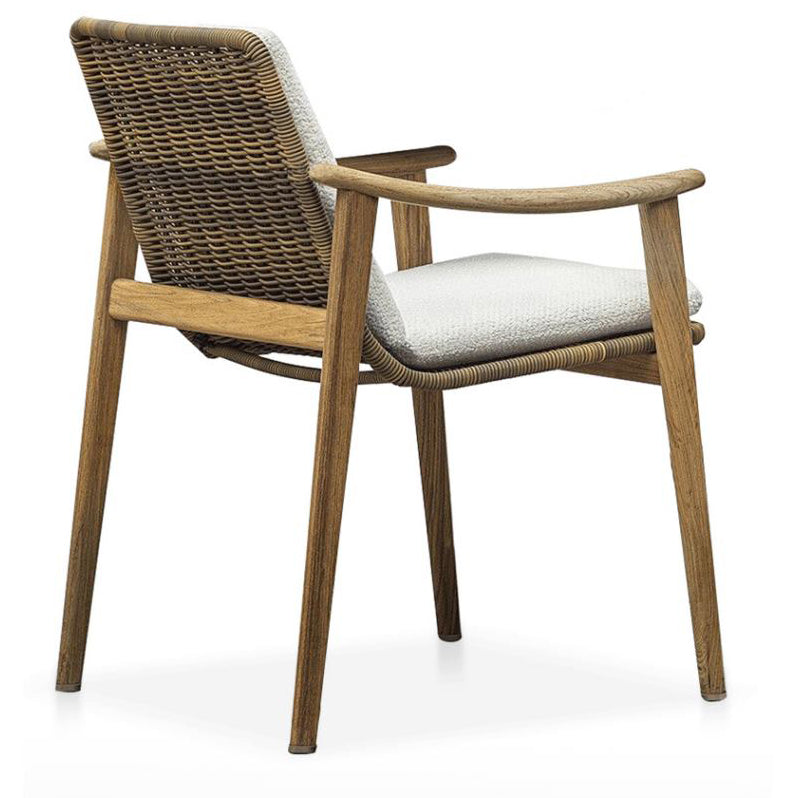 Boho Style Dining Set Solid Wood Rectangular 1/4/6 Pieces Dining Set