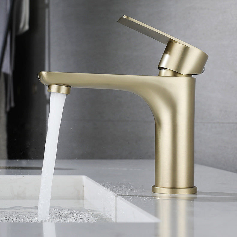 Modern Vessel Faucet Copper Single Handle Low Arc Vessel Faucet for Home
