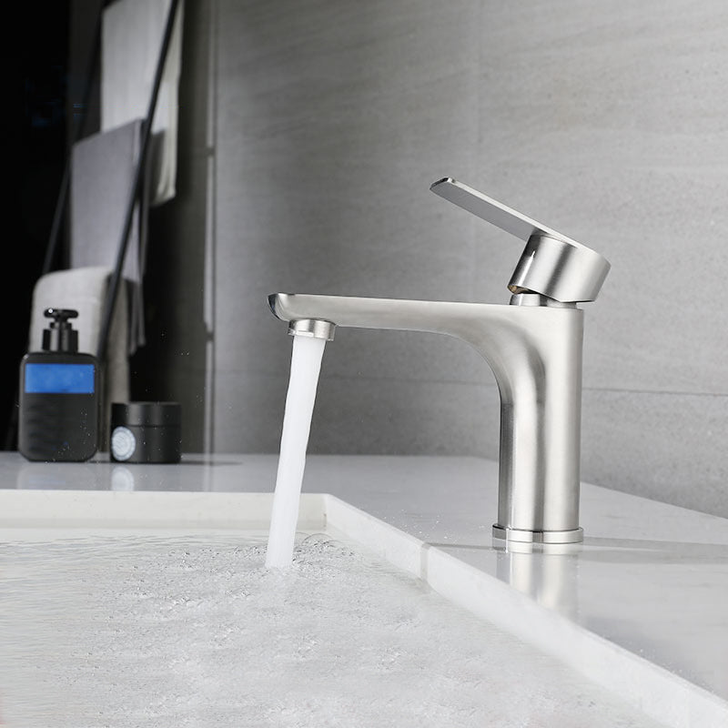 Modern Vessel Faucet Copper Single Handle Low Arc Vessel Faucet for Home