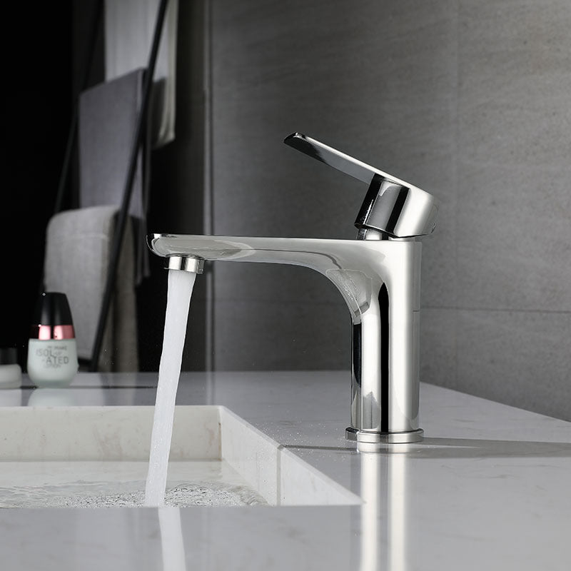 Modern Vessel Faucet Copper Single Handle Low Arc Vessel Faucet for Home