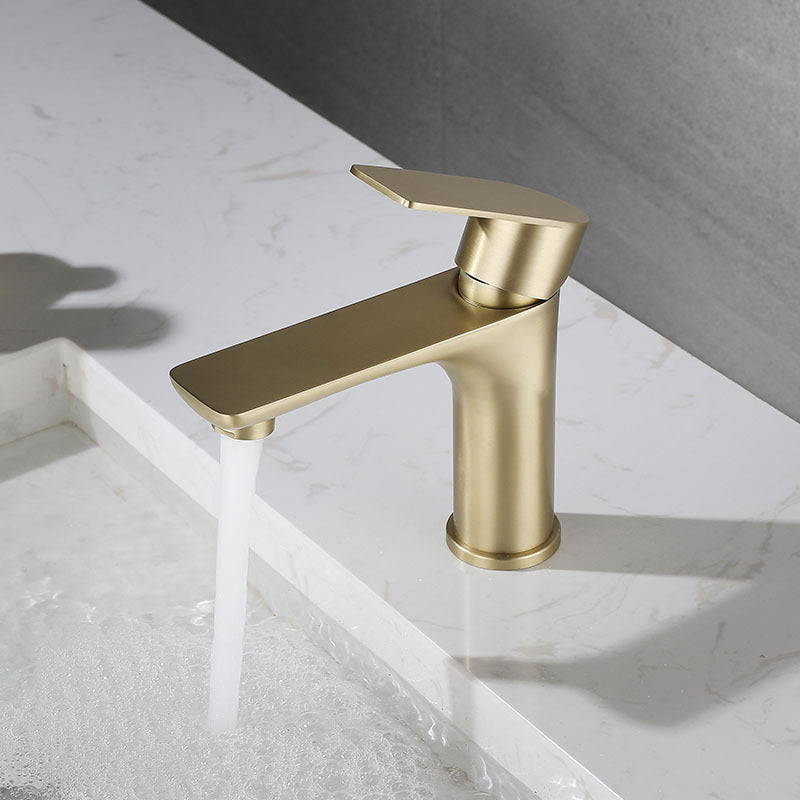 Modern Vessel Faucet Copper Single Handle Low Arc Vessel Faucet for Home