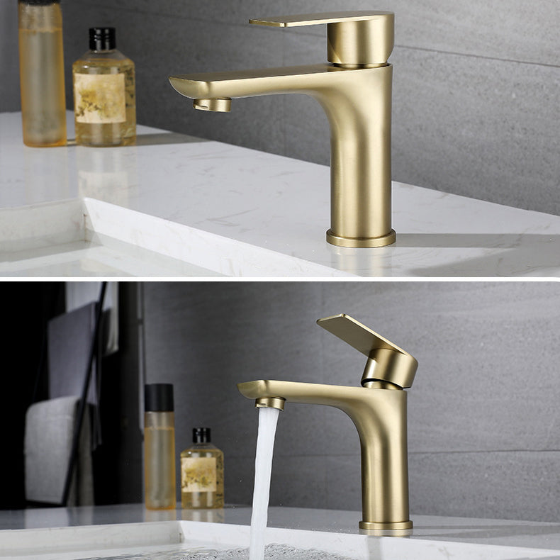 Modern Vessel Faucet Copper Single Handle Low Arc Vessel Faucet for Home