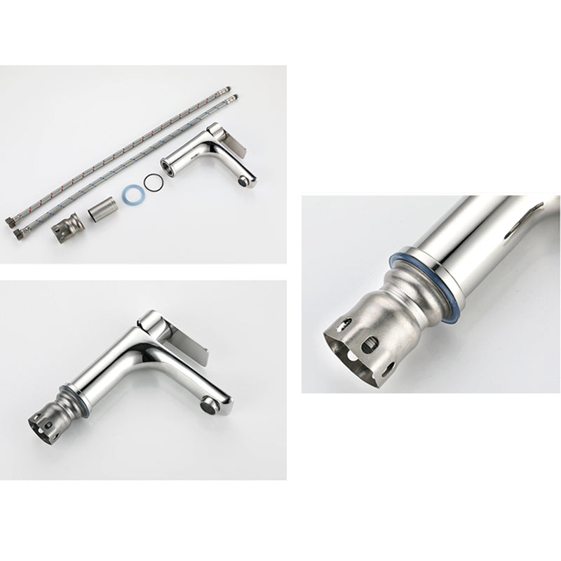 Modern Vessel Faucet Copper Single Handle Low Arc Vessel Faucet for Home