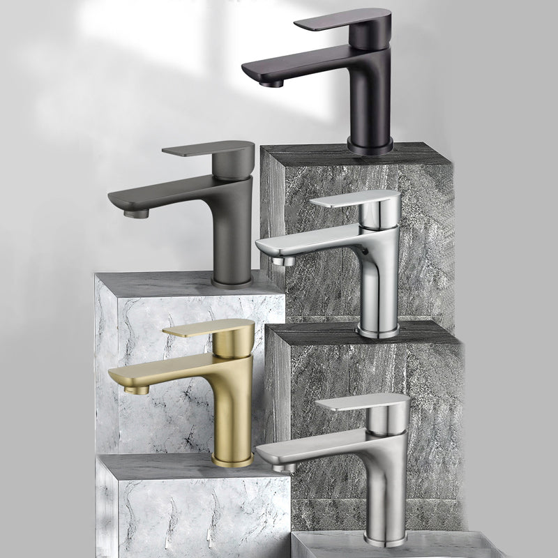 Modern Vessel Faucet Copper Single Handle Low Arc Vessel Faucet for Home