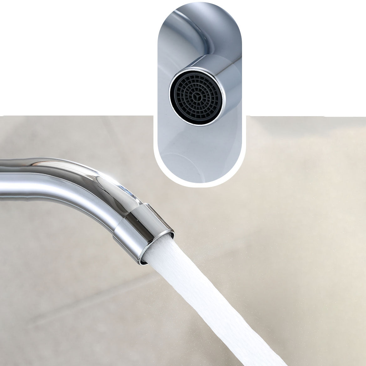 Swivel Spout Centerset Lavatory Faucet Contemporary Brass Bathroom Faucet