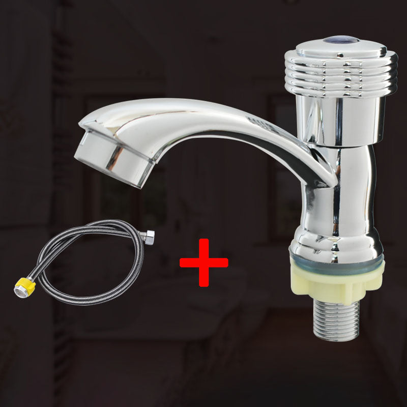 Modern Bathroom Faucet Chrome Knob Handle with Water Hose Vessel Sink Faucet