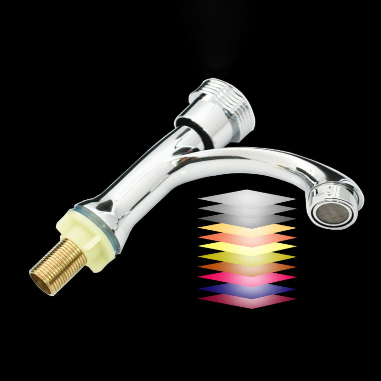 Modern Bathroom Faucet Chrome Knob Handle with Water Hose Vessel Sink Faucet