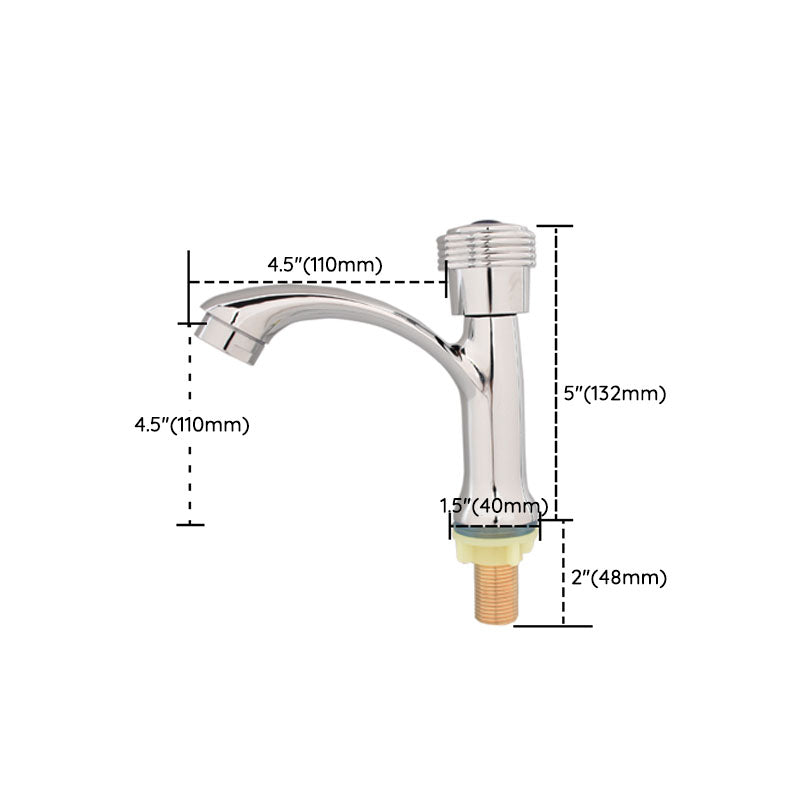 Modern Bathroom Faucet Chrome Knob Handle with Water Hose Vessel Sink Faucet