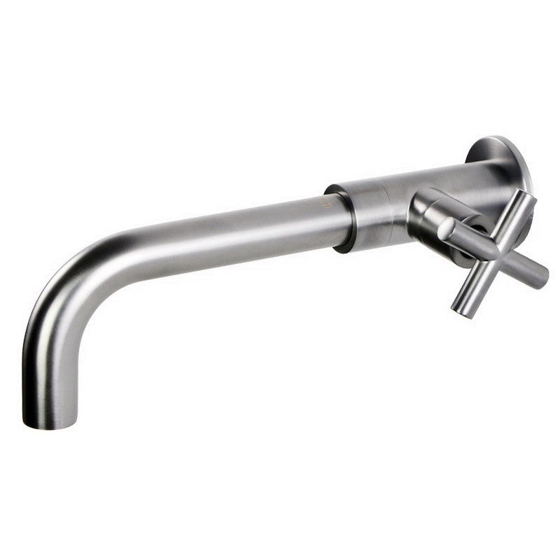 Wall Mounted Faucets Single Cross Handle Faucet for Bathroom