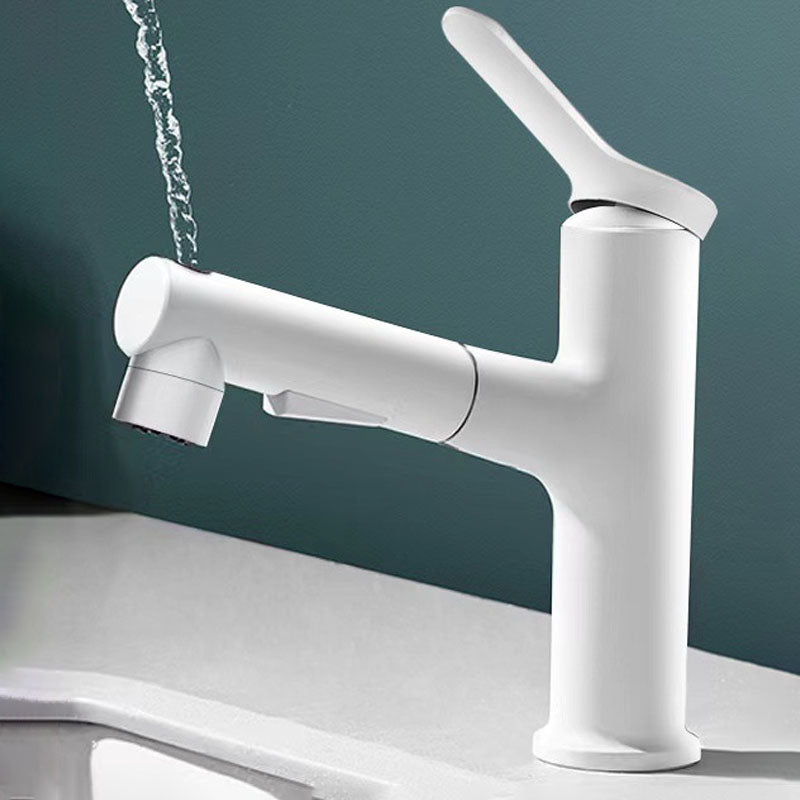 Modern Copper Sink Faucet Scratch Resistant Wide Spread Bathroom Faucet