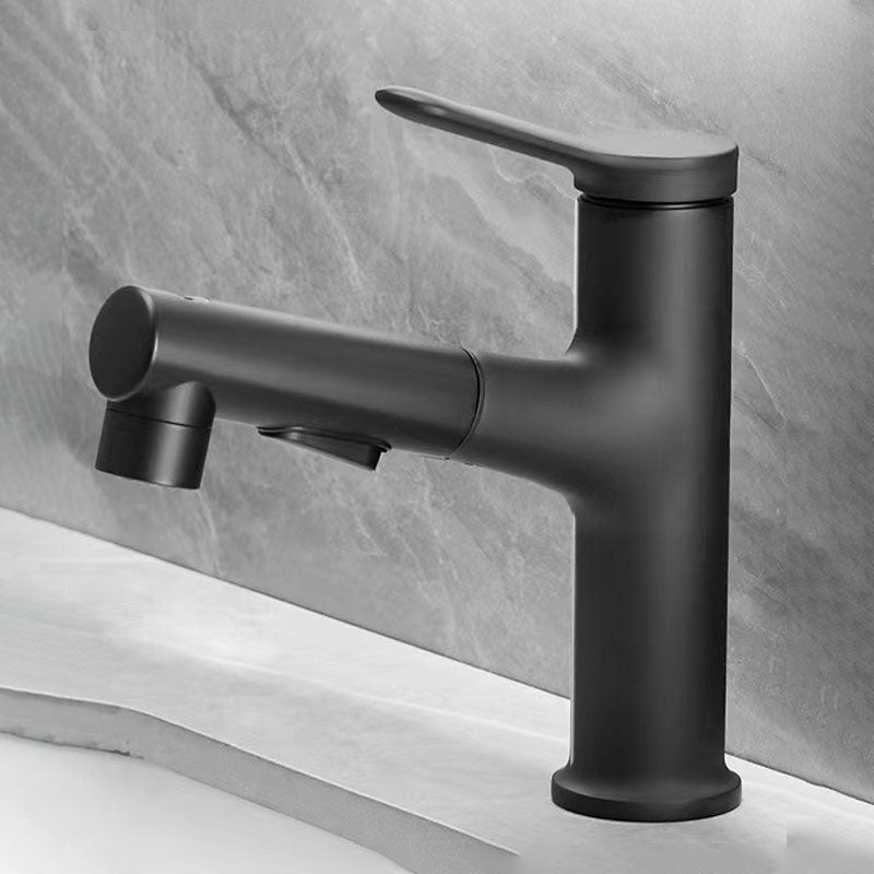 Modern Copper Sink Faucet Scratch Resistant Wide Spread Bathroom Faucet