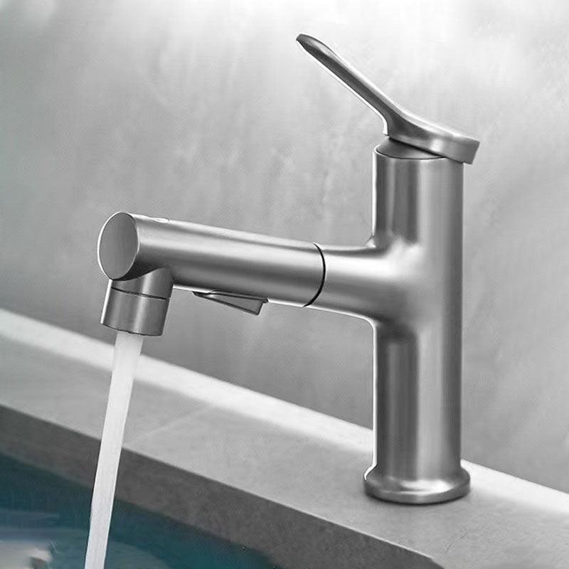 Modern Copper Sink Faucet Scratch Resistant Wide Spread Bathroom Faucet