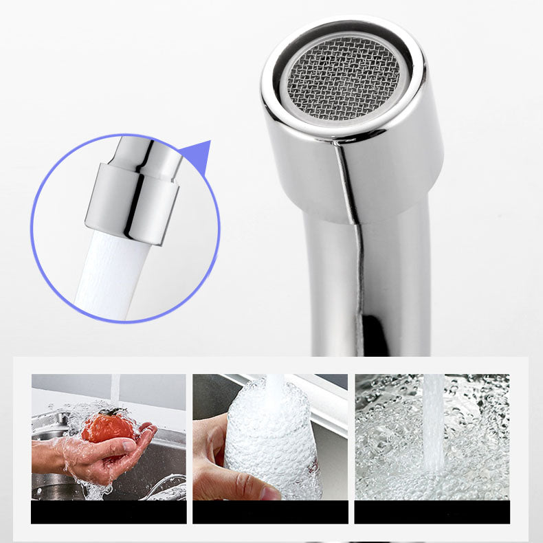 Modern Centerset Faucet Chrome 2 Knob Handles Swivel Spout Bathroom Sink Faucet