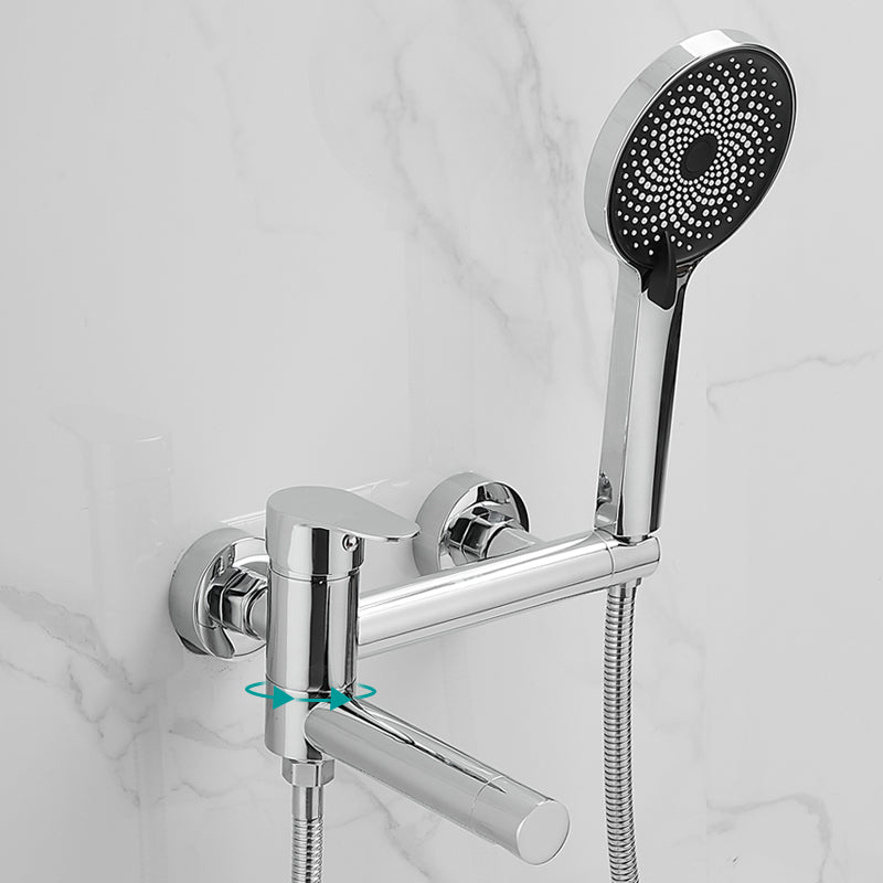Bathroom Faucet Handheld Shower Head Rod Handle Bathtub Faucet
