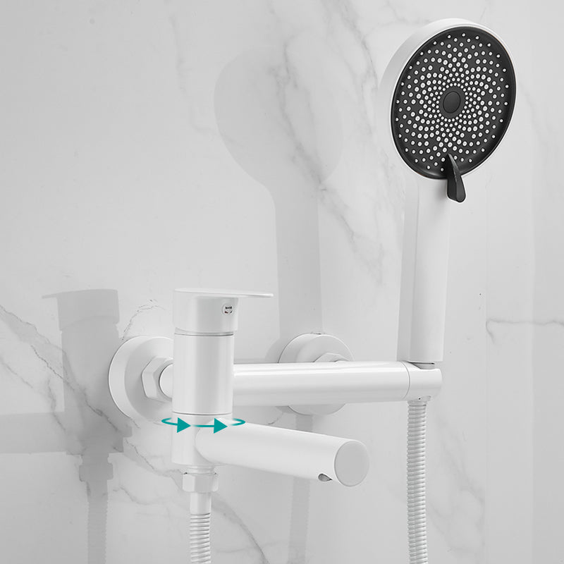 Bathroom Faucet Handheld Shower Head Rod Handle Bathtub Faucet