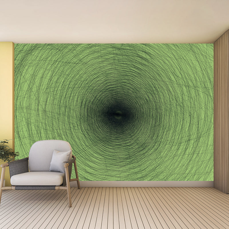 Illustration Stain Resistant Wallpaper Wood Grain Living Room Wall Mural