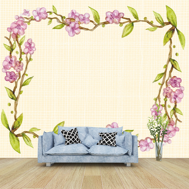 Environmental Illustration Mural Wallpaper Plant Indoor Wall Mural