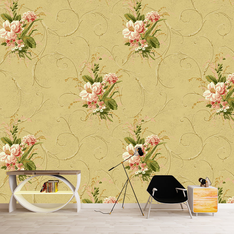Plant Decorative Wall Mural Wallpaper Sitting Room Wall Mural